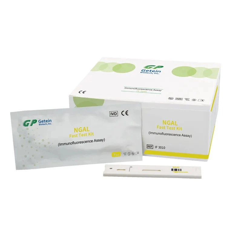 Getein Ngal Blood Test Laboratory Equipment Urine Rapid Test Kit Strips for Renal Function Index Test
